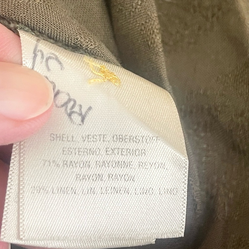 Elegant Anthropologie Olive Green Sleeveless shirt Dress - Picture 13 of 13